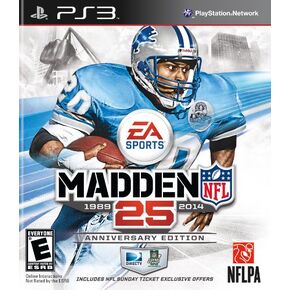 Madden NFL 25 Anniversary Edition with NFL Sunday Ticket - Playstation 3 (Renewed)