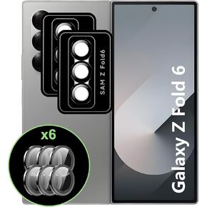 for Samsung Galaxy Z Fold 6 Camera Lens Protector,[Anti-Scratch][Easy to Install],High Definition,Anti Fingerprint,Tempered Glass film[2 pack]
