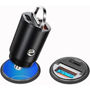 90W USB-C Super Fast Car Adapter,[PPS PD45W+QC45W][2 Pack][Flush Fit&All-Metal] Dual Port USB-C&A Cigarette Lighter Charger for iPhone15/14/13, Galaxy S23/22,Pixel8, iPad Pro, AirPods, and More