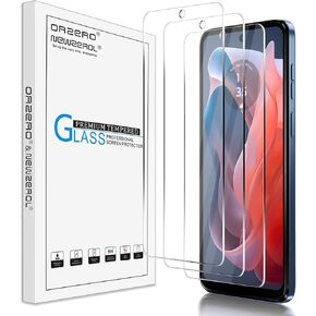 (3 Pack) Orzero Tempered Glass Screen Protector Compatible for Motorola Moto G Play 2024, Protector De Pantalla Precise Front Camera Cutouts HD