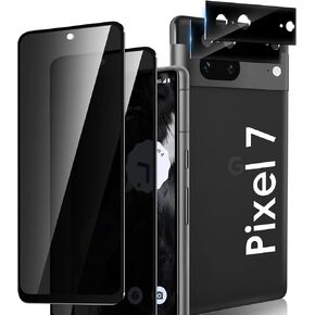 LYWHL [2+2 Pack] for Google Pixel 7 Privacy Screen Protector with Camera Lens Protector, Tempered Glass Anti-Spy Anti-Scratch 9H Hardness Film for Pixel 7 6.3" [Don’t Support Fingerprint Unlock]