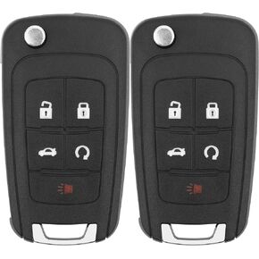 Key Fob Replacement for 2013-2019 Buick Encore/ 10-12 Allure/ 10-16 Lacrosse/ 11-17 Regal/ 12-17 Verano/ 10-19 Chevy Equinox Camaro/ 10-16 Cruze Malibu/ 14-19 Impala/ 12-17 Sonic Keyless,2Pcs