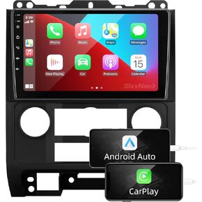 for Escape Android 11 Touch Screen Compatible with Carplay Android Auto,Car Radio Stereo Bluetooth Navigation Media Player GPS WiFi FM AM Backup Camera Head Unit for Frod Escape 2007-2012