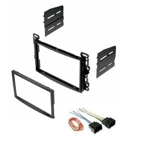 Double Din Car Radio Stereo Install Dash Installation Kit and Wire Harness Made for Chevrolet: 2007-2010 Cobalt, 2006-2011 HHR, 2008-2012 Malibu + More -No Factory External Amp Vehicles