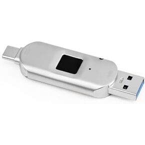 USB3.0 Fingerprint Fast Flash Drive Encryption, Specially Designed for iOS Devices, Suitable for iphone15/15 pro/Android/MAC, Full Fingerprint 128G Encryption