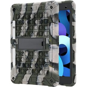 حافظة XZC لجهاز iPad الجيل التاسع/الثامن/السابع (حافظة iPad 10.2 2021/2020/2019) غطاء iPad مقاوم للصدمات للحماية من السقوط مع حامل قلم رصاص وحزام كتف (قوس قزح 2) in Kuwait