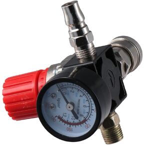 180PSI 12 Bar Pressure Regulator Switch Control Valve with Gauges 1/4" For Air Compressor