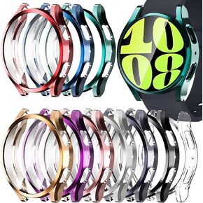 10 Pack Fvlerz Case Compatible with Samsung Galaxy Watch 5 & Galaxy Watch 4 40mm Screen Protector, Soft TPU Face Cover Scratch Resistant Full Protective Bumper Set for Men Women