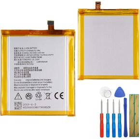 Li-Polymer Replacement Battery Li3931T44P8h756346 Compatible with ZTE Axon 7 A2017 A2017U ZTE Grand X4 Z956 with Tools