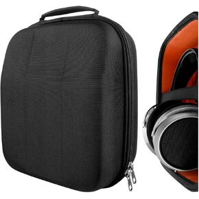Geekria Shield Headphones Case Compatible with HiFiMAN SHANGRI-LA jr, Deva-Pro, DEVA, Sundara-C, Sundara, Arya, Ananda Case, Replacement Hard Shell Travel Carrying Bag with Cable Storage (Black)