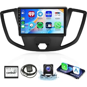 2G 64G Android 13 Car Stereo Radio with Canbus for Ford Transit 2013-2019 Carplay, Rimoody 9 Inch Touch Screen Android Auto Mirror Link Bluetooth FM/RDS GPS WiFi HiFi SWC Backup Camera
