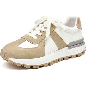 BEAU TODAY Womens Platform Sneakers, Fashion Chunky Platform Sneakers for Women, Retro Casual Walking Tennis Shoes