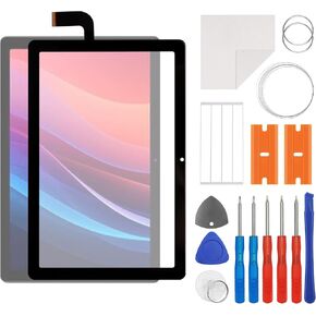 Front Screen Glass Outer Panel Lens Replacement +OCA Compatible with Vortex Tab T10M Pro-10.1" (No LCD Screen and Touch Digitizer) with Repair Kit
