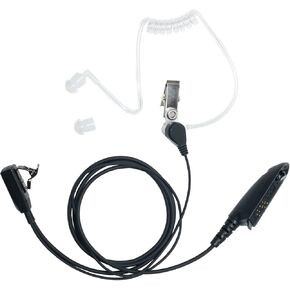 Earpiece Headset for Motorola HT750 HT1250 HT1250LS HT1550 HT1550XLS GP328 MTX850 MTX850LS MTX950 2 Way Radio Walkie Talkie with Covert Acoustic Tube and Ptt Mic, 1 PACK