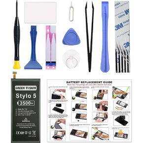 Only for LG Stylo 5 & Q60 Battery Replacement, with Video Tutorial, BL-T44 Battery for LG Stylo 5 & Q60, with Installation Instruction & Repair Toolkit
