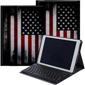 DEGDFSGR Keyboard Case for Samsung Galaxy Tab A7 Lite 8.7 Inch 2021 Model (SM-T220/T225/T227), Magnetic Closure Detachable Bluetooth Keyboard for Samsung Galaxy A7 Lite Case, Wooden Lovely Cat