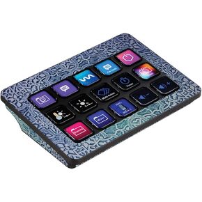 غلاف MightySkins متوافق مع Elgato Stream Deck MK.2 - أزرق منحوت | غطاء ملتف واقٍ ومتين وفريد ​​من نوعه من الفينيل | سهل التطبيق والإزالة وتغيير الأنماط | صنع في الولايات المتحدة الأمريكية