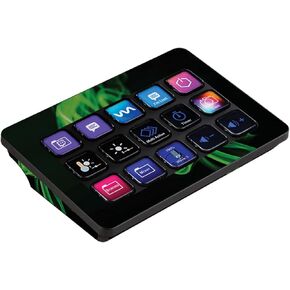 MightySkins Skin Compatible with Elgato Stream Deck MK.2 - Green Flames | Protective, Durable, and Unique Vinyl Decal wrap Cover | Easy to Apply, Remove, and Change Styles | Made in The USA