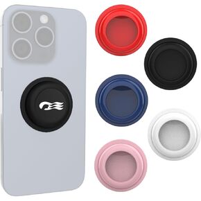 [5 Pack] Princess Cruise Medallion Holders for iPhone, Android, and All Devices - Stickers Cell Phone Holder Accessories for Carnival Ocean Medallion (Black/White/Blue/Red/Pink)