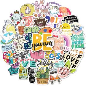 Inspirational Jesus Christian Stickers - 50Pcs Bible Verse Phrase Faith Stickers for Water Bottles,Laptops,Srapbooking,Journaling