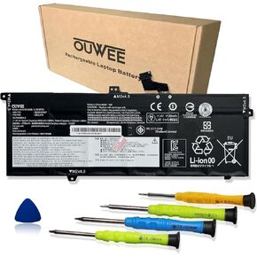 L18C6PD1 Laptop Battery Compatible with Lenovo ThinkPad X13 X390 X395 Series L18M6PD1 SB10K97655 02DL017 L18M6PD2 02DL018 SB10K97657 02DL019 L18D6PD1 02DL020 11.4V 48Wh 4220mAh