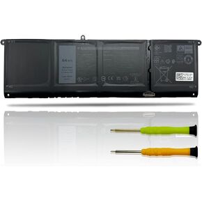 بطارية كمبيوتر محمول 64Wh TN70C متوافقة مع Dell Inspiron 3510 3511 3515 5310 5410 5418 5510 5515 5518 Vostro 3510 3515 3511 5510 5410 Latitude 3320 3330 3520 3420 Series Notebook V6W3 3 in Kuwait