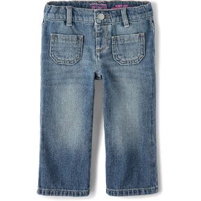 The Children's Place baby girls Wide Leg Denim Jeans