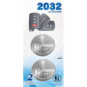 2Pack CR2032 Remote Key fob Battery Replacement for Toyota fits 2012-2021 4Runner Avalon Camry Corolla Highlander Prius C Rav4 Sequoia Tacoma Tundra Smart Case Shell (HYQ14FBA, HYQ14FBB)