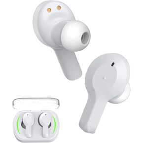 TrueBuds Wireless Earbuds - Bluetooth 5.0, Touch Controls, Voice Assistant Compatible, LED Charging Case, Ergonomic Comfort, Built-In Phone Stand, Water Resistant, 12-Hour Battery Life (Black)