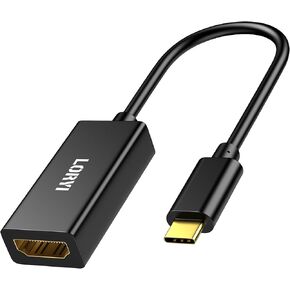 USB C to HDMI Adapter, 4K@60Hz HDMI to USB C, High Speed USBC Type C (Thunderbolt 3/4) HDMI Converter Compatible with iPhone 15 Pro/Max, Galaxy S23, MacBook Pro/Air, iPad, iMac,XPS, Surface and More