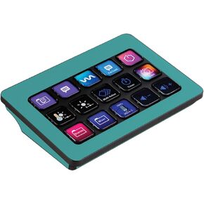 MightySkins Skin Compatible with Elgato Stream Deck MK.2 - Solid Turquoise | Protective, Durable, and Unique Vinyl Decal wrap Cover | Easy to Apply, Remove and Change Style | Made in The USA