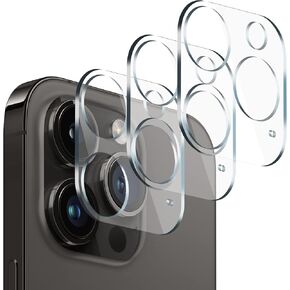 واقي عدسة الكاميرا (3 عبوات) متوافق مع iPhone 14 وiPhone 14 Plus، غطاء حماية لعدسة الكاميرا، شفاف عالي الدقة مضاد للخدش