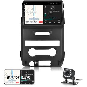 CamECHO for Ford F150 F-150 2009-2012 راديو، Android 10 Car Stereo GPS Navigation DSP Bluetooth USB SWC Mirror Link Multimedia Head Unit 1G RAM 16G ROM + كاميرا احتياطية