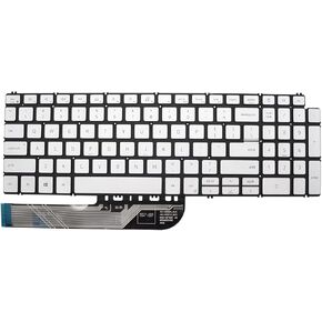 New Replacement Keyboard for 7590 7591 7791 7591 2 in 1 Inspiron 5584 5590 5593 5594 5598 Backlit Silver