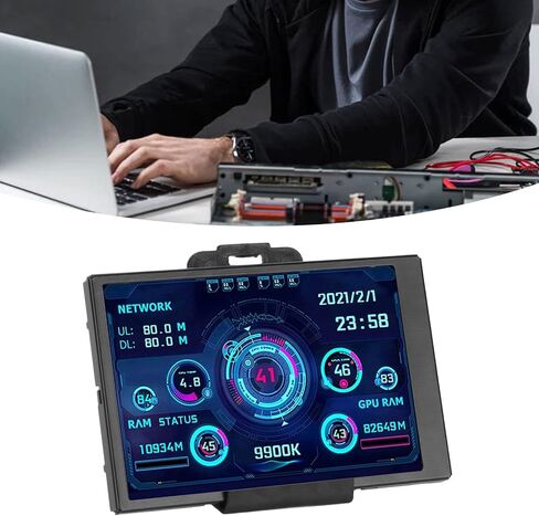 شاشة صغيرة 3.5 بوصة IPS USB، عرض درجة حرارة الكمبيوتر AIDA64 PC CPU مراقبة بيانات لوحة الاستشعار، درجة حرارة الكمبيوتر الشخصي in Saudi Arabia
