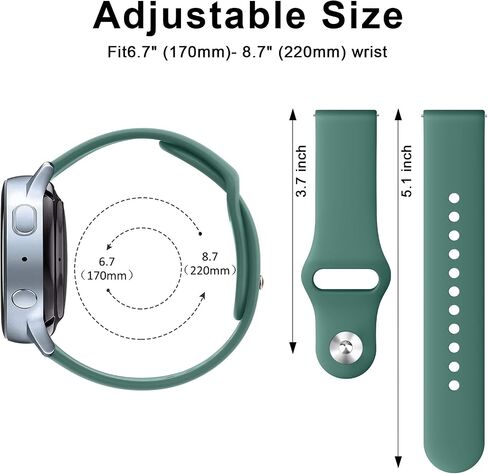 حزام Meliya لـ Amazfit Bip 5 Band للنساء والرجال والنساء والرجال، 22 مم قابل للتعديل من السيليكون الناعم حزام رياضي بديل لساعة Amazfit Bip 5 الذكية 4 عبوات in Saudi Arabia