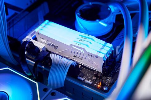 كينغستون فيوري بيست وايت RGB 32 جيجا (2x16 جيجا) 6000MT/s CL36 DDR5 Expo DIMM | مزامنة الأشعة تحت الحمراء | برنامج فيوري CTRL | رفع تردد التشغيل | التوصيل والتشغيل | معرض AMD | مجموعة من 2 | KF560C36BWEAK2-32 in Saudi Arabia