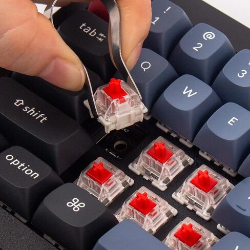 Keychron Q4 Wired Custom Mechanical Keyboard, 60% Layout QMK/VIA Programmable Macro with Hot-swappable Gateron G Pro Red Switch Double Gasket Compatible with Mac Windows Linux (Black) in Saudi Arabia