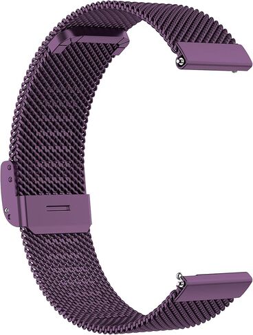 RuenTech Metal Mesh Loop Strap Compatible with FITVII H56 HM57 HM78, RUIMEN D1 H1, TOOBUR IDW16, KEEPONFIT IDW21, TOZO S5 Smart Watch Bands, Quick Release Replacment Stainless Steel Bands in Saudi Arabia