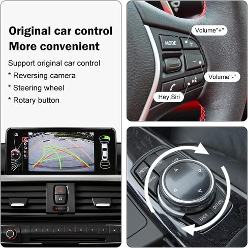 شاشة NINETOM 10.25 بوصة تعمل باللمس لاسلكية Apple CarPlay Android Auto Car شاشة الوسائط المتعددة لنظام BMW 3/4 Series NBT، F30/F31/F32/F33/F34/F35/F36 (2013-2016) in Kuwait