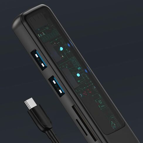 4-in-1 USB Docking Station with High Speed USB 3.0/2.0 Ports and TF Card Reader for Windows (Type-C) in Saudi Arabia