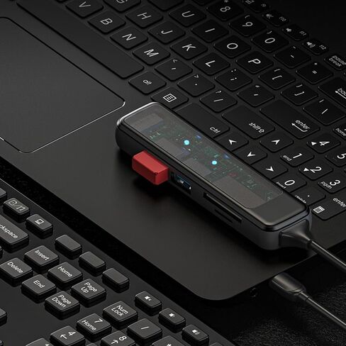 4-in-1 USB Docking Station with High Speed USB 3.0/2.0 Ports and TF Card Reader for Windows (Type-C) in Saudi Arabia
