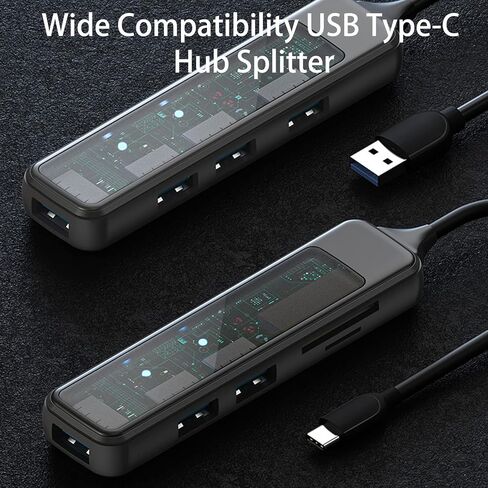 4-in-1 USB Docking Station with High Speed USB 3.0/2.0 Ports and TF Card Reader for Windows (Type-C) in Saudi Arabia