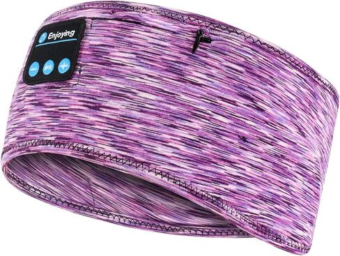 Sleep Headphones, wireless Headband with Zip Pocket Wireless Music Sport Headbands with Ultra-Thin HD Stereo Speakers for Side Sleepers, Meditation,Relaxation and Sport(Blue) in Saudi Arabia