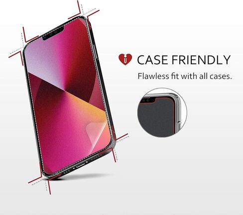 iCarez HD واقي شاشة غير لامع مضاد للوهج لهاتف iPhone 14 Plus iPhone 13 Pro Max 6.7 بوصة [3 عبوات] (صديق للحافظة) ممتاز بدون فقاعات وسهل الاستخدام مع تركيب مفصلي in Kuwait