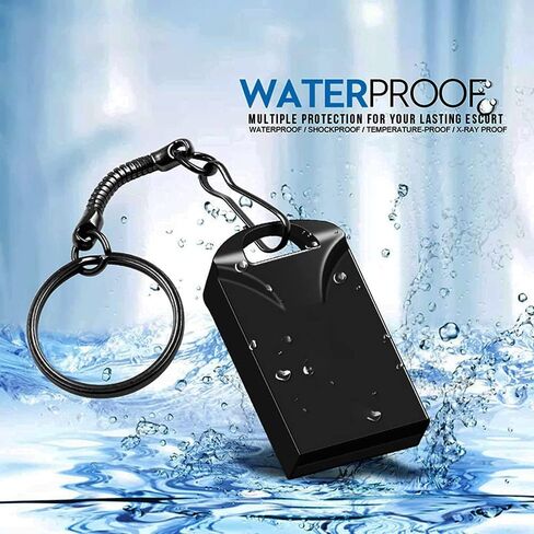 محركات أقراص فلاش USB صغيرة سعة 2 جيجابايت، محركات أقراص ذاكرة الإبهام مع محول OTG ونوع C (أسود) in Kuwait