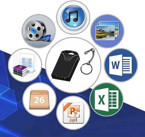 محركات أقراص فلاش USB صغيرة سعة 2 جيجابايت، محركات أقراص ذاكرة الإبهام مع محول OTG ونوع C (أسود) in Kuwait