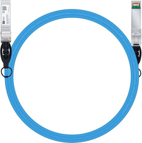 Blue SFP+ Cable, 10G SFP+ DAC, 3M(9.8ft), Passive Direct Attach Copper Twinax Cable for Cisco SFP-H10GB-CU3M, Ubiquiti UniFi UC-DAC-SFP+, Meraki, Mikrotik, Intel, Fortinet, Netgear in Saudi Arabia