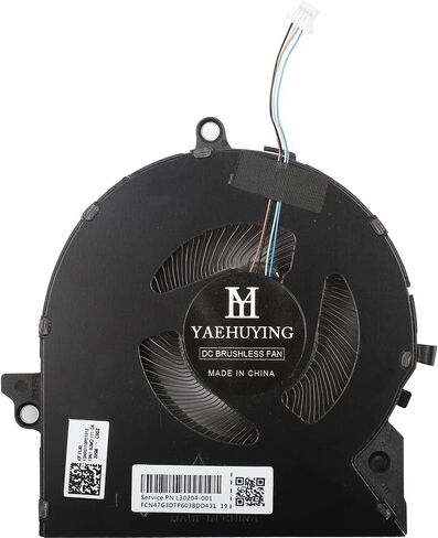 مروحة تبريد جديدة بديلة لوحدة المعالجة المركزية + وحدة معالجة الرسومات HP OMEN 16-B 16-C TPN-Q265 TPN-Q267 M75483-001 EG750070S1-C680-S9A K1503W EG750070S1-C690-S9A K150BB DC5V 0.5A (لا تعمل مع أجهزة الكمبيوتر المحمولة 12 فولت) in Saudi Arabia