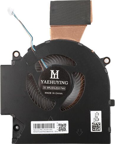 مروحة تبريد جديدة بديلة لوحدة المعالجة المركزية + وحدة معالجة الرسومات HP OMEN 16-B 16-C TPN-Q265 TPN-Q267 M75483-001 EG750070S1-C680-S9A K1503W EG750070S1-C690-S9A K150BB DC5V 0.5A (لا تعمل مع أجهزة الكمبيوتر المحمولة 12 فولت) in Saudi Arabia